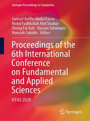 cover image of Proceedings of the 6th International Conference on Fundamental and Applied Sciences